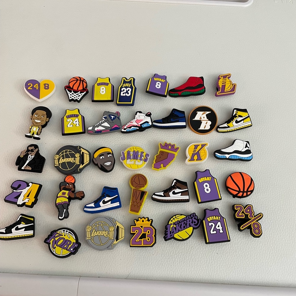 CROCS LA Lakers basketball 🏀 jibbitz